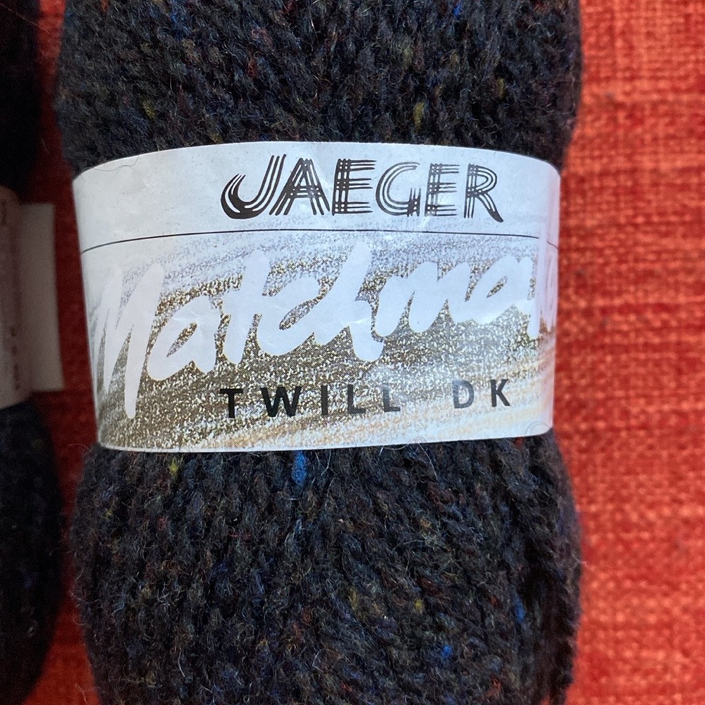 VTG JAEGER Twill DK 100% Pure New Wool Scotland Tweed Yarn Skien - Picture 6 of 6